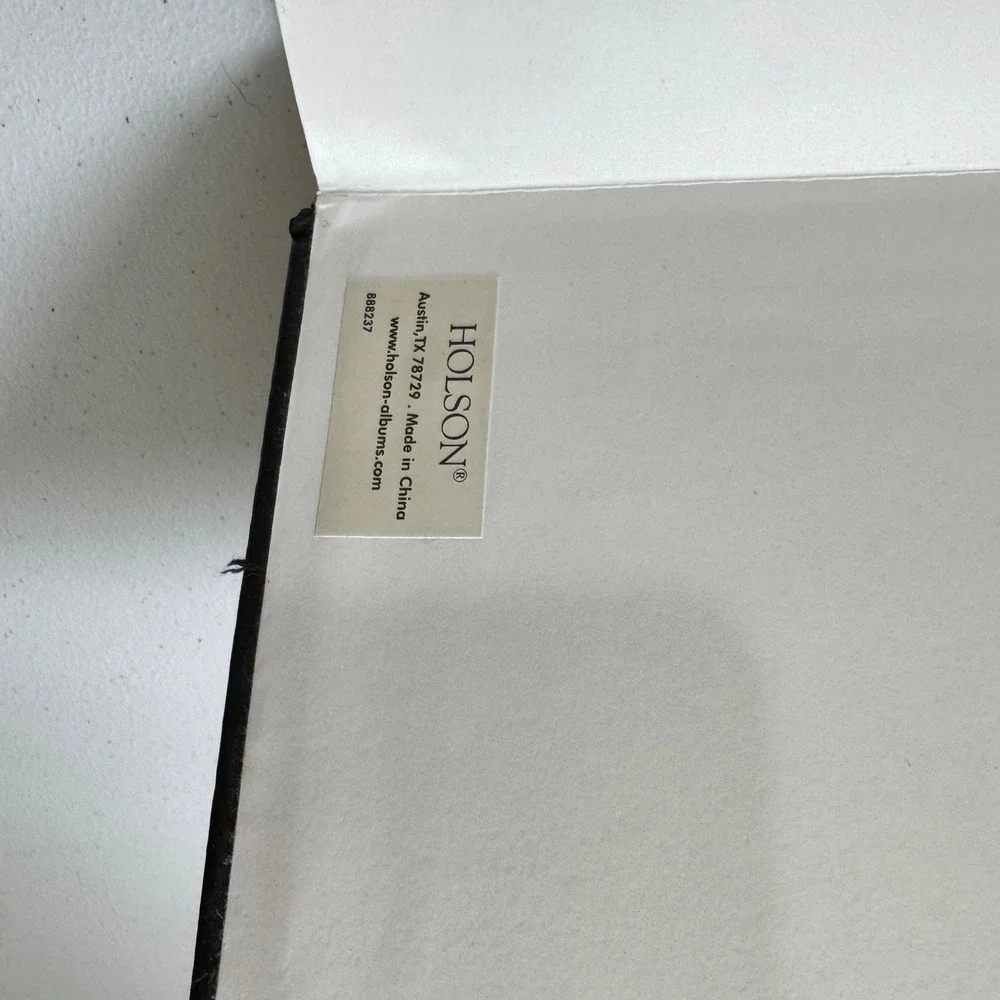 Holsen Black Leather Multi Layout Photo Album‎ Holds 180 4x6 Photos OLDSTOCK